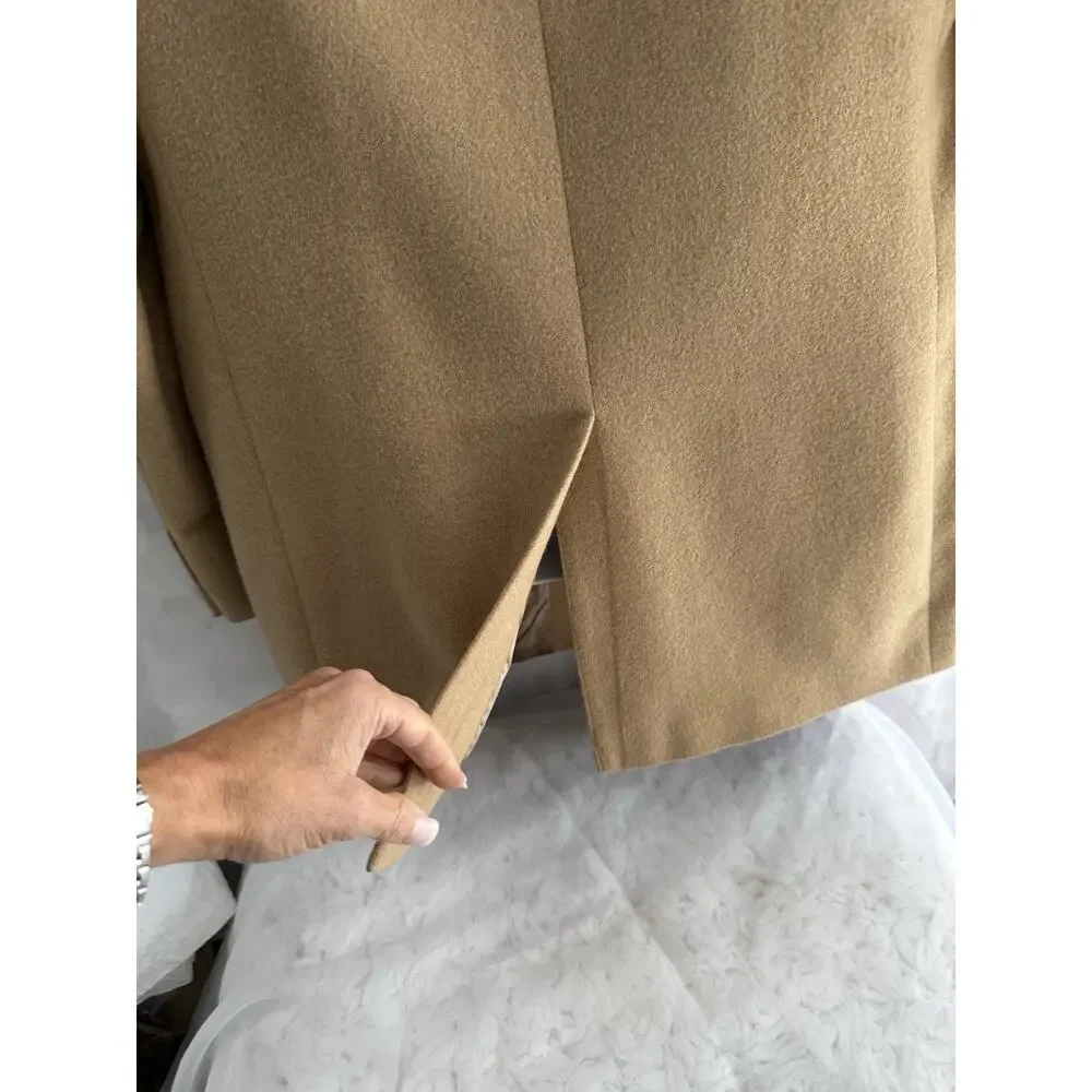 Joseph A Banks 100% Camel Hair Blazer Sports Coat Mens Size 42 X LONG Tan
